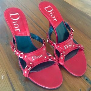Dior Kitten Heel Sandals